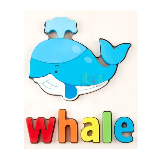 "Wooden whale puzzle"